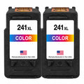 U.S. Remanufactured for Canon CL-241XL Color Twin Pack High Yield Ink Cartridges