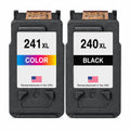 U.S. Remanufactured for Canon PG-240XL Black / CL-241XL Color Value Pack High Yield Ink Cartridges