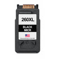 U.S. Remanufactured for Canon PG-260XL Black MICR Ink Cartridge