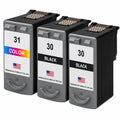 U.S. Remanufactured for Canon PG-30 2 Black / CL-31 1 Color Ink Cartridge 3-Pack