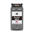 U.S. Remanufactured for Canon PG-40 Black MICR Ink Cartridge