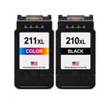 U.S. Remanufactured for Canon PG-210XL Black / CL-211XL Color Ink Cartridge Combo Pack