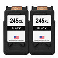 U.S. Remanufactured for Canon PG-245XL Black Twin Pack High Yield Ink Cartridges