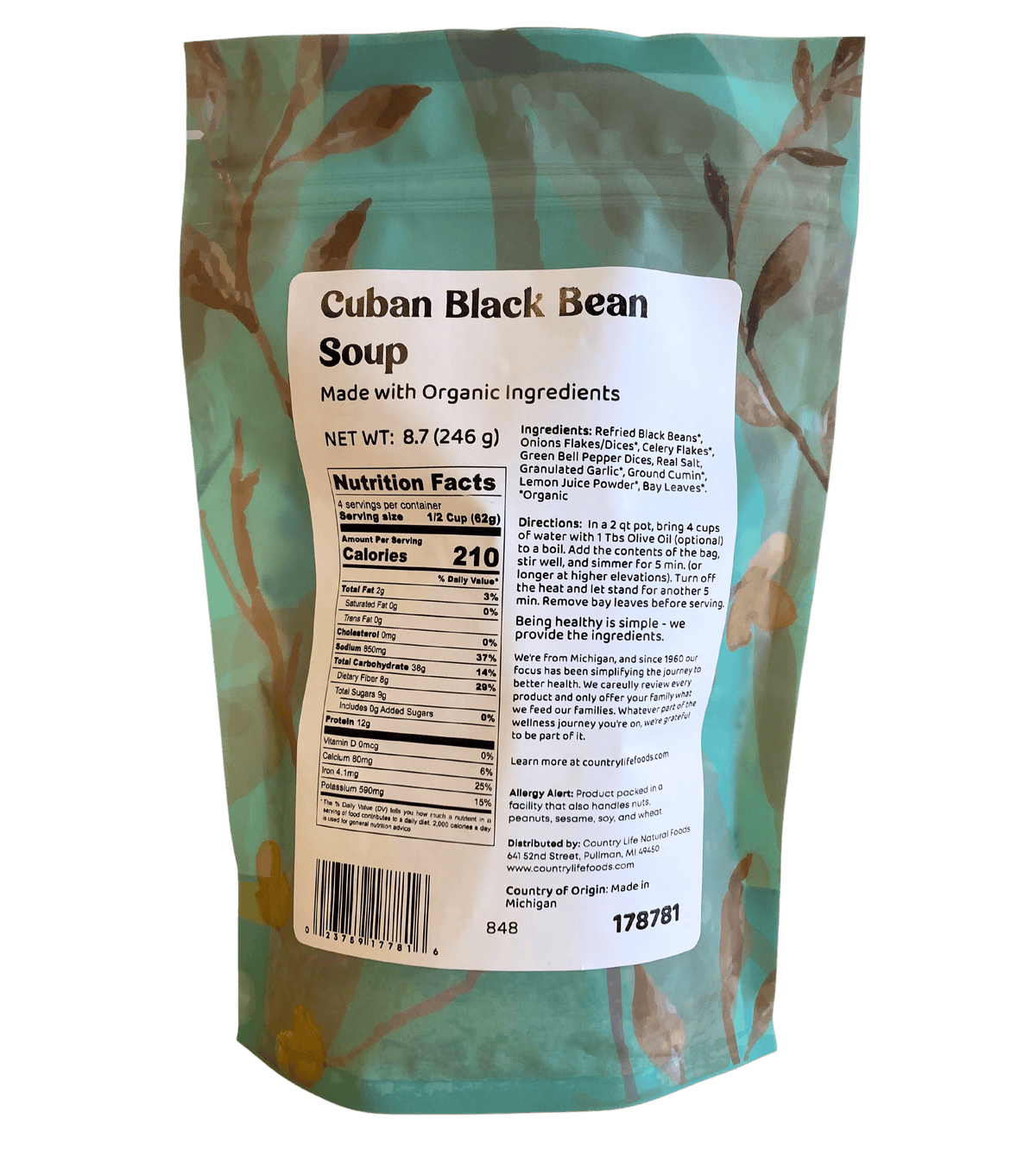 Soup, Black Bean, Cuban