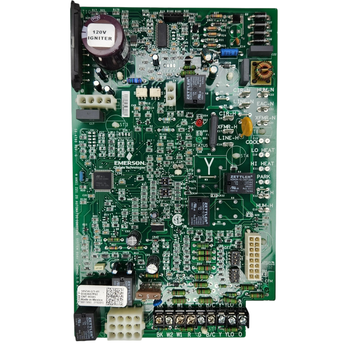 D343687P02 / CNT06585 / 50V54-571 Trane Furnace Control Circuit Board