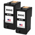 U.S. Remanufactured for Dell Series 5 M4640 Black Ink Cartridges Twin Pack