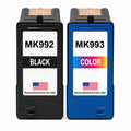 U.S. Remanufactured for Dell Series 9 MK992 Black / MK993 Color Ink Cartridges Combo Pack