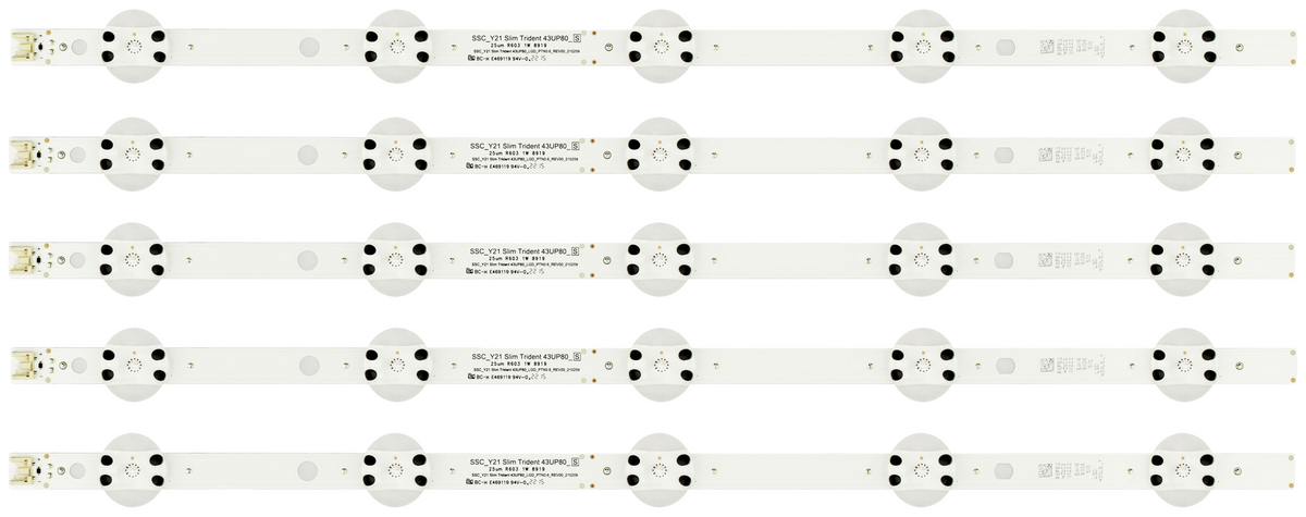 LG EAV65036501 LED Backlight Strips (5) 43UQ7590PUB