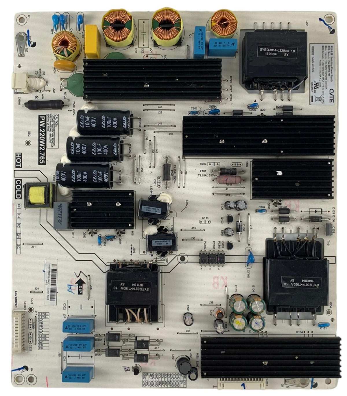Philips UPBPSPCVT002 Power Supply for 65PFL6601/F7 65PFL6601/F7A 65PFL6621/F7