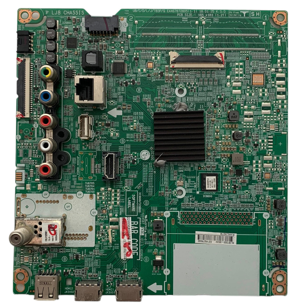 LG EBT65278002 Main Board for 50UK6300PUE.BUSJLOR
