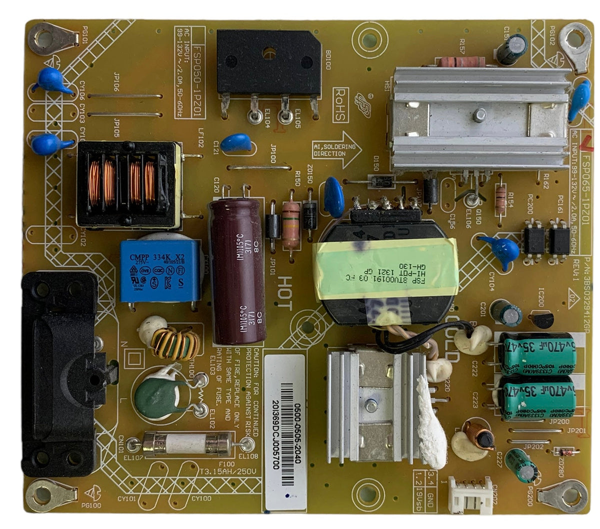 Vizio 0500-0505-2040 (3BS0329412GP) Power Supply Unit
