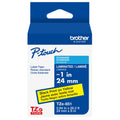 New, Pre-owned, Genuine Brother P-Touch, TZe-651 Extra Strength Adhesive, Black on Yellow Tape 24mm x 8m