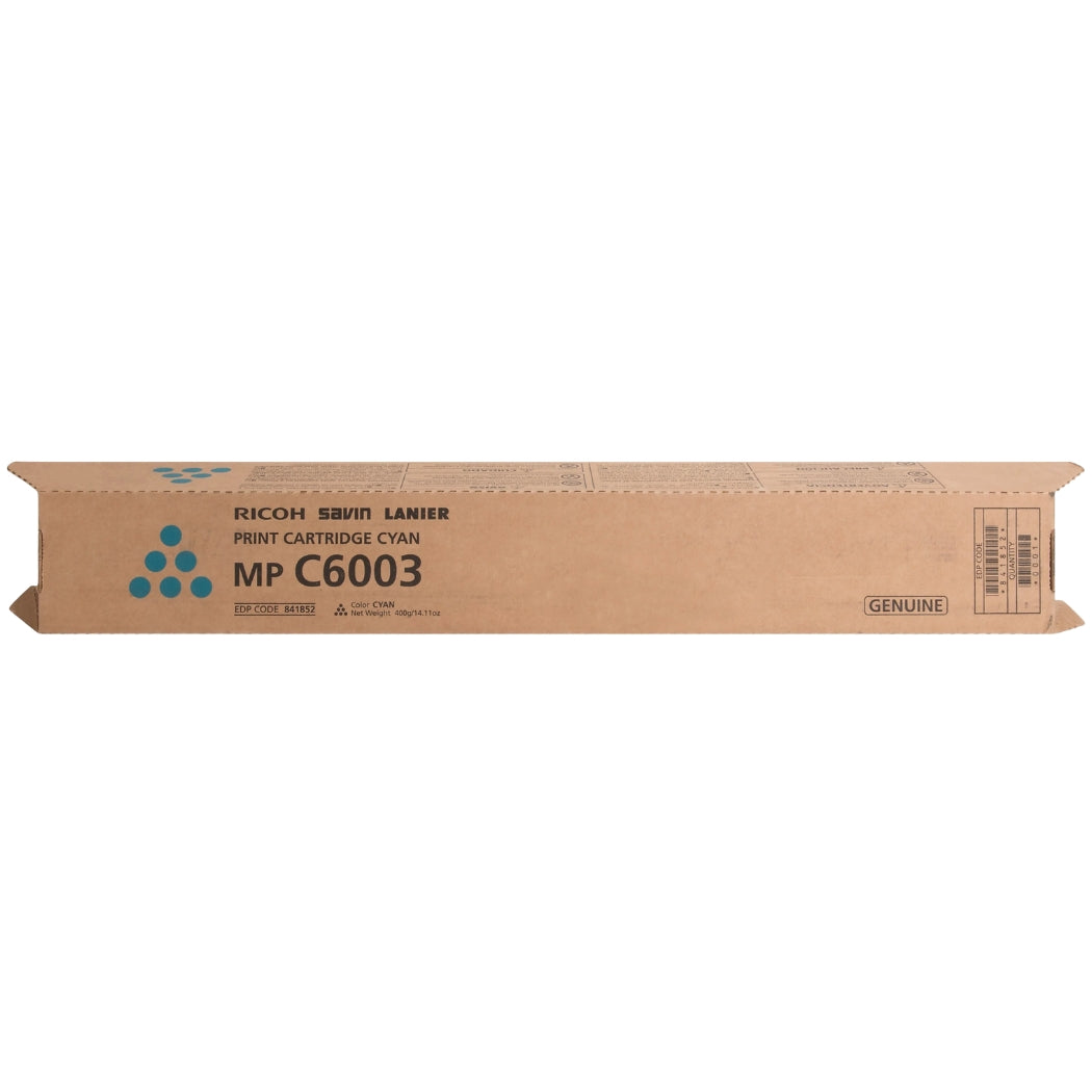 New, Pre-Owned - Ricoh MP C6003 High Yield  Cyan Toner Cartridge, 841852