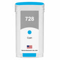 U.S. Remanufactured for HP 728 130ml (F9J67A) Cyan Ink Cartridges