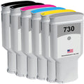 U.S. Remanufactured for HP 730 300ml Multi-Color (6-Pack) Ink Cartridges