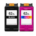 U.S. Remanufactured for HP 62XL Black / Tri-Color Combo Pack Ink Cartridges