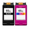 U.S. Remanufactured for HP 65XL Black / Color Combo Pack Ink Cartridges