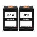 U.S. Remanufactured for HP 901XL (CC654AN) Black Twin Pack Ink Cartridges