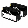 U.S. Remanufactured for HP 952XL (F6U19AN) Black Twin Pack Ink Cartridges