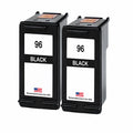U.S. Remanufactured for HP 96 (C8767WN) Black Twin Pack Ink Cartridges