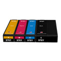 U.S. Remanufactured for HP 976Y 1 Black / 3 Color Ink Cartridges 4-pack