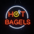 Hot Bagels Neon Signs Light
