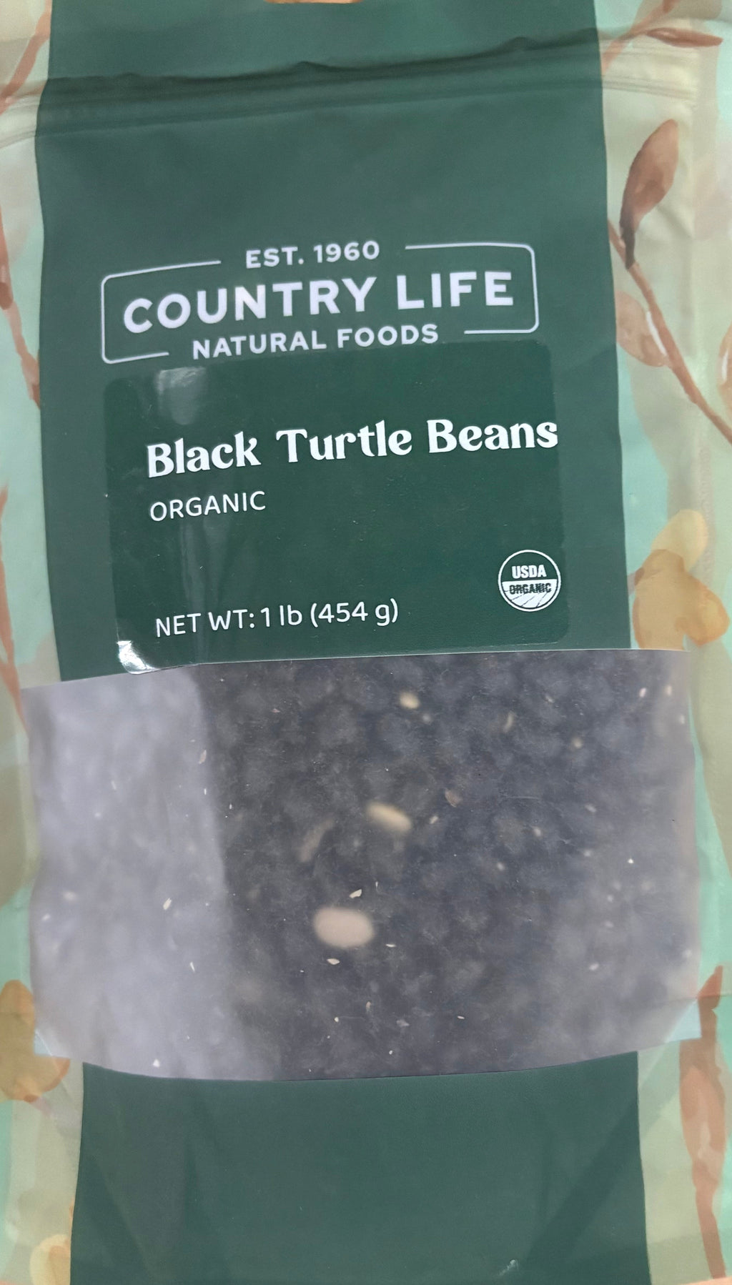 Black Turtle Beans, Organic (REDUCED PRICE! - Contains splits1# and 5# only)