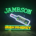 Jameson Irish Whiskey with Bottle Neon Light Sign
