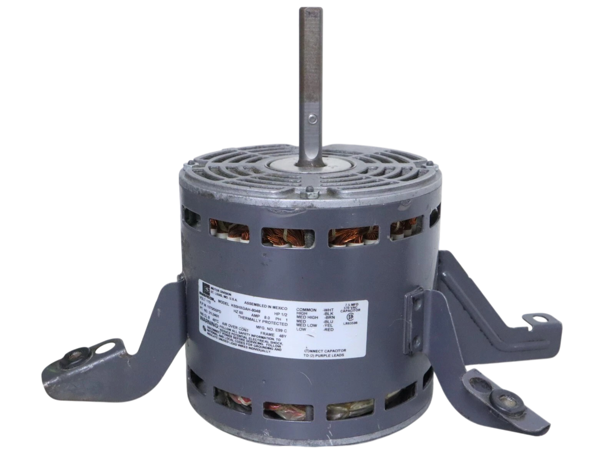 EMERSON K55HXGAH-8048 Blower Motor 1/2HP 115V 1075RPM 5SPD 60Hz 1PH