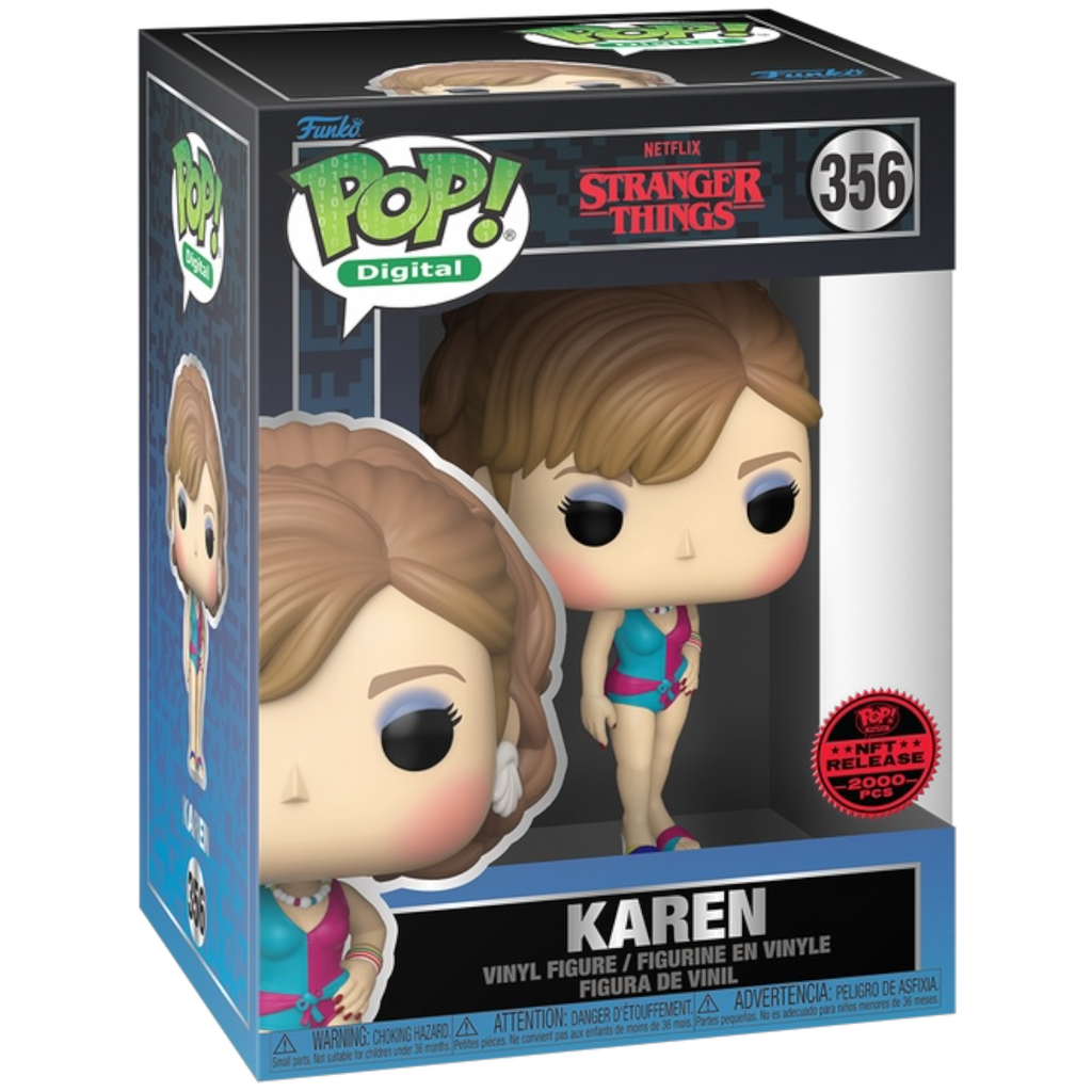 Pop! Digital Stranger Things Series 2 Karen NFT Legendary #356 LE2000 (Includes PopShield Armor)