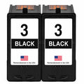 U.S. Remanufactured for Lexmark #3 18C1530 Black Ink Cartridge Twin Pack