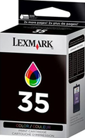 New, Pre-Owned - Lexmark 18C0035, NO #35, High Yield Color Ink Cartridge