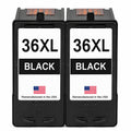 U.S. Remanufactured for Lexmark #36XL 18C2170 Black Ink Cartridge High Yield Twin Pack