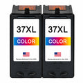 U.S. Remanufactured for Lexmark #37XL 18C2180 Color Ink Cartridge High Yield Twin Pack