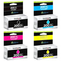 New, Pre-Owned - Lexmark 200xl High Yield Tri-Colour Ink Cartridge, 4 Pack