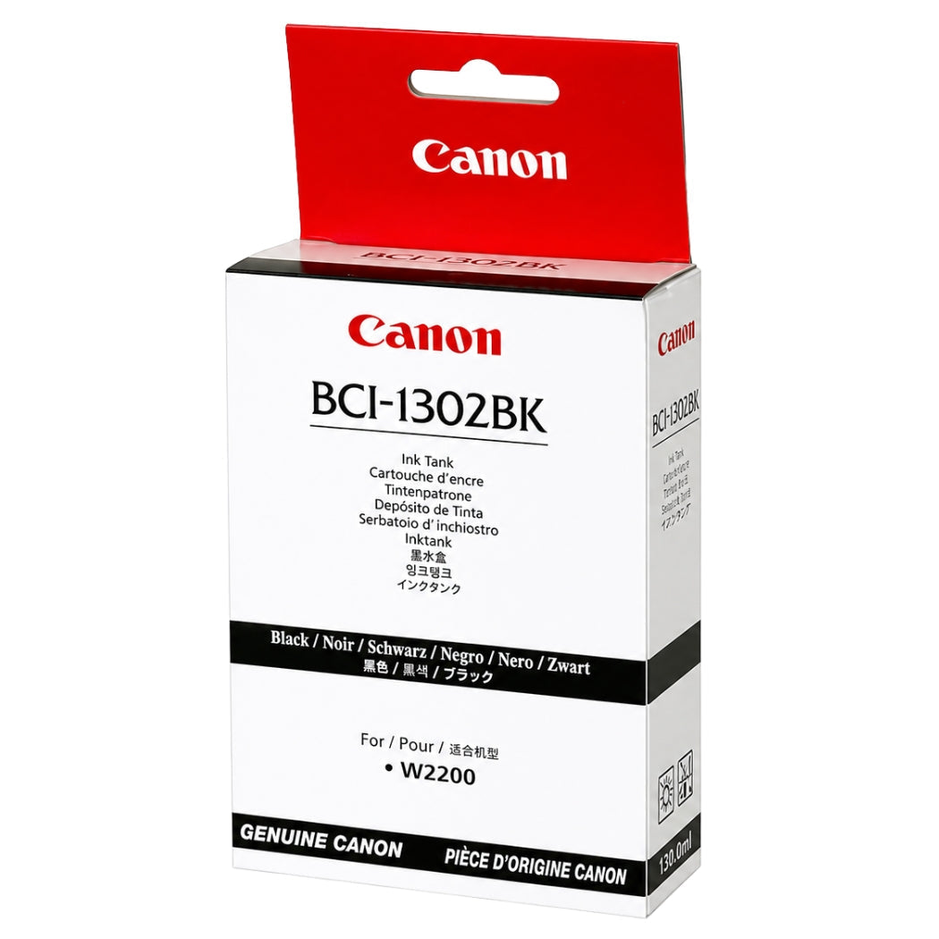 New, Pre-Owned - Canon BCI-1302BK (BCI-1302) 130-ml Black Inkjet Cartridge