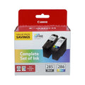 New, Pre-Owned - Canon PG-285/CL-286 Standard Yield Black and Color Ink Cartridge, 2 Pack