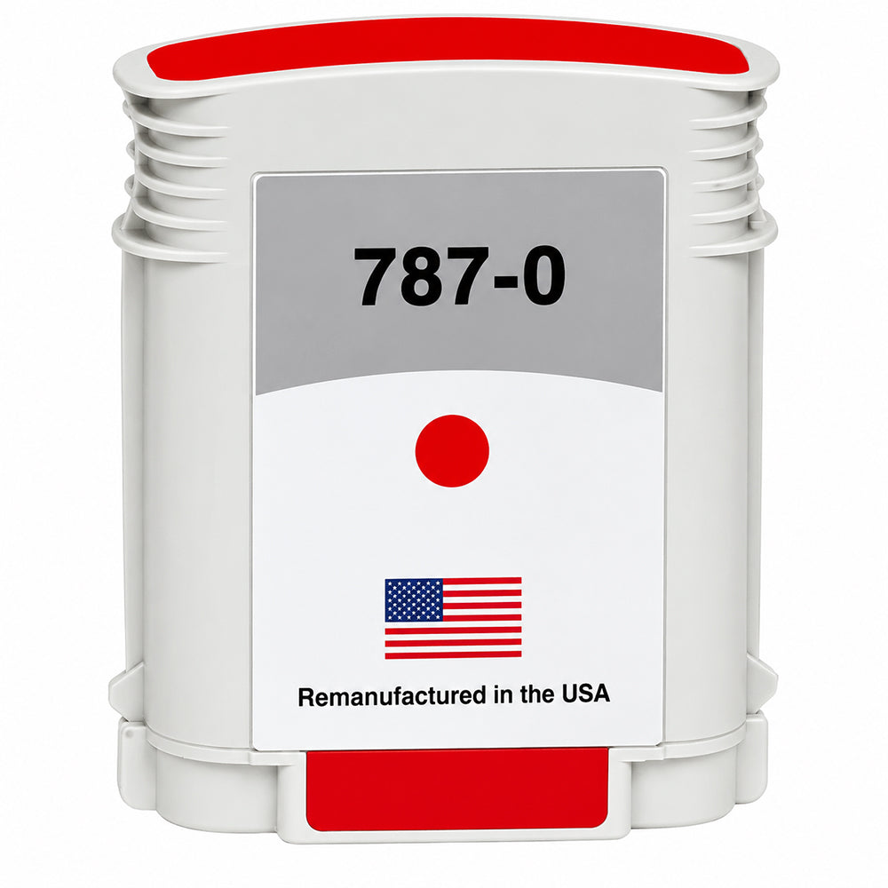 U.S. Remanufactured for Pitney Bowes 787-0 Fluorescent Red Ink Cartridge