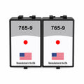 U.S. Remanufactured for Pitney Bowes 765-9 Fluorescent Red Ink Cartridges Twin Pack