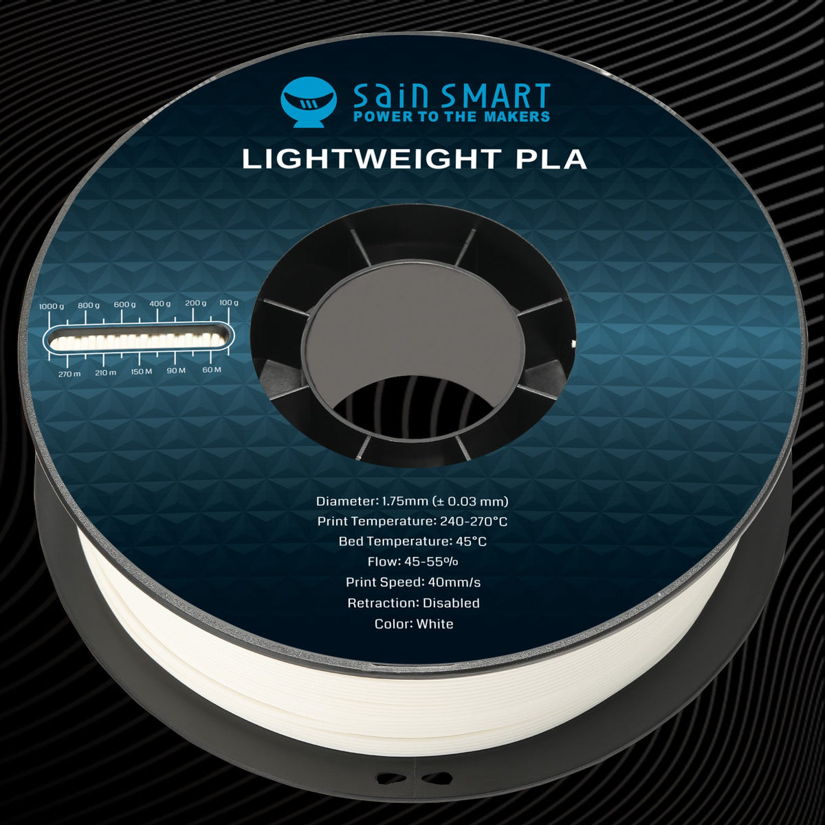 LW-PLA Filament, 1.75mm, Black & White, 1KG, Lightweight Low-Density Active Foaming PLA for 3D Print RC Planes Drone Parts