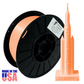 Neon Orange AF Silk PLA 3D Printer Filament, 1.75 mm Diameter, Made in the USA!
