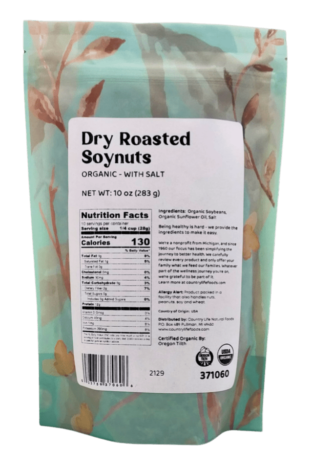 Soynuts, Dry Roasted & Salted, Organic