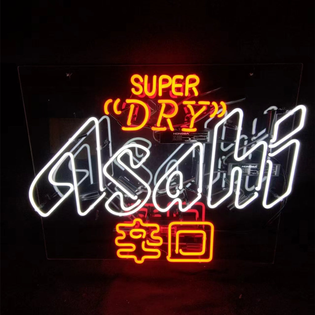 Super Dry Asahi 辛口 Beer Real Neon Sign