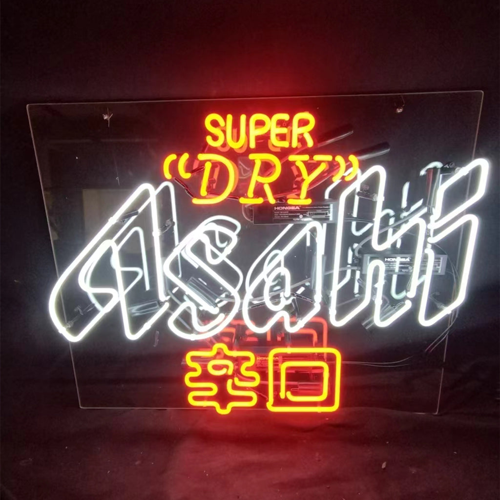 Super Dry Asahi 辛口 Beer Real Neon Sign