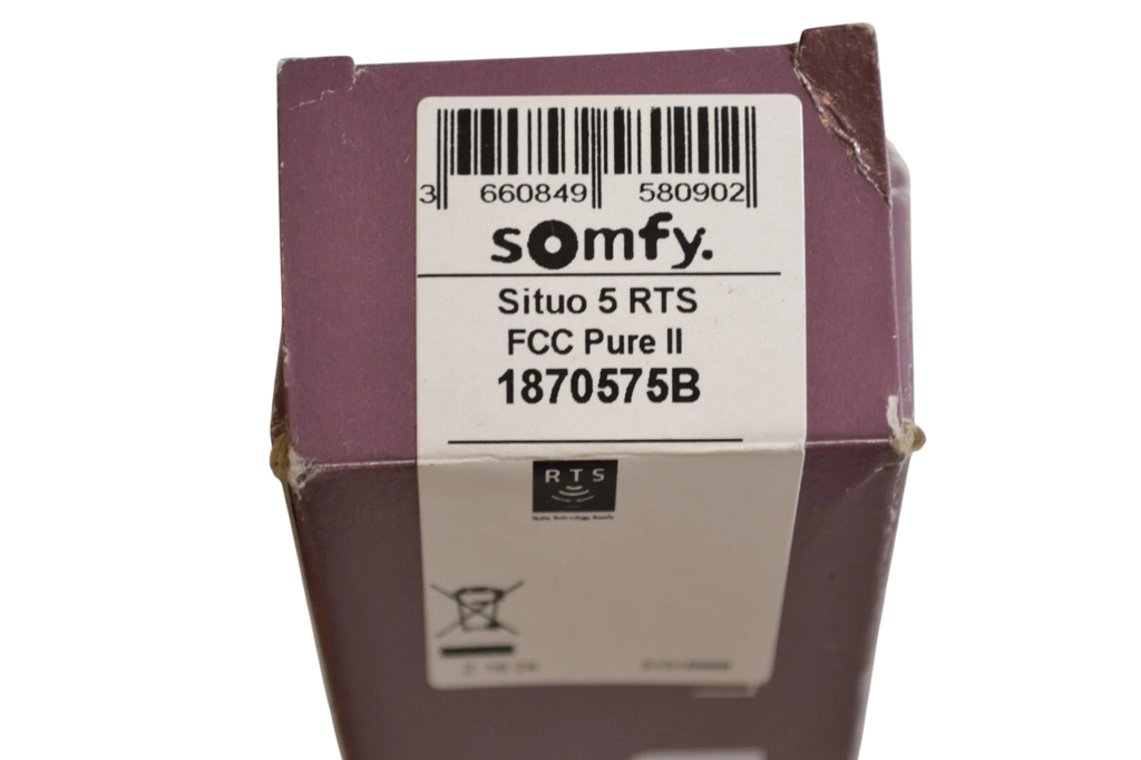 GENUINE Somfy Situo 5 RTS Pure II Transmitters Remote Control 1870575B (NEW)
