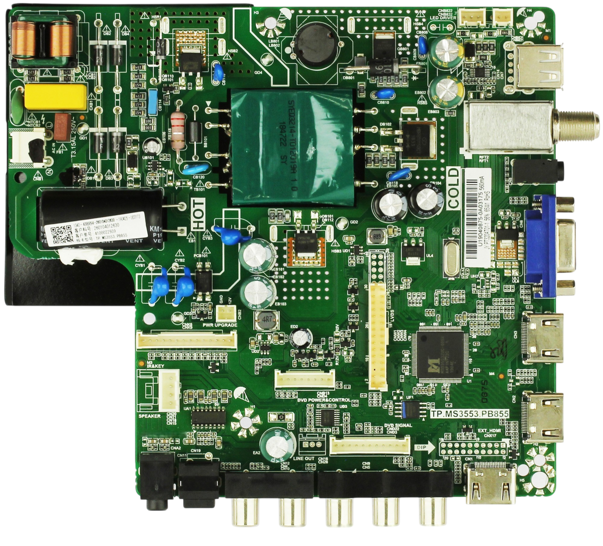 Westinghouse W19051-HK Main/Power Supply Board for WD32HKB1001