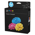 New, Pre-Owned - HP 31 Color Ink Cartridges Refills