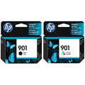 New, Pre-Owned - HP 901 Black & Tri-Color Ink Cartridge