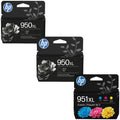 New, Pre-Owned - HP 950XL Black 2 & 951XL Cyan, Magenta & Yellow Ink Cartridges, T0A83AA