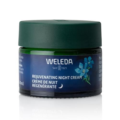 Weleda Face Care Rejuvenating Night Cream, Plant Rich Moisturizer With Blue Gentian And Edelweiss